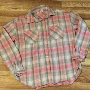 Plaid Button Down Shirt for Women